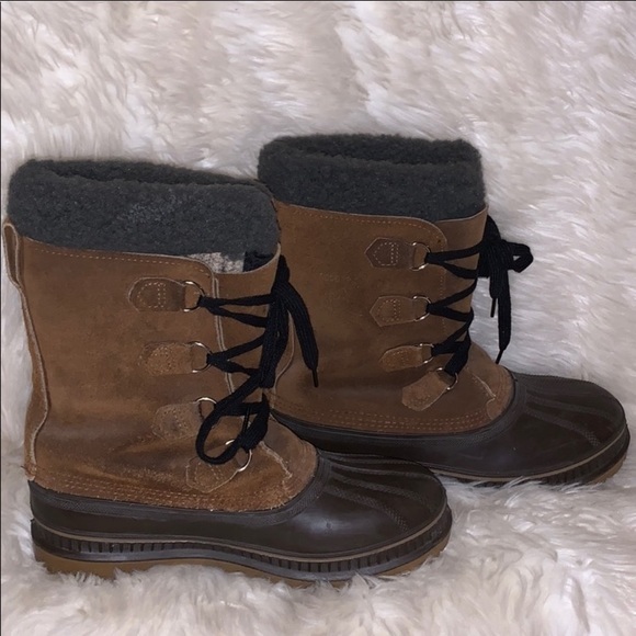 Sorel Shoes - Sorel Roughrider caribou Thermoplus boots Snow Men’s 7 women’s 8.5 wool